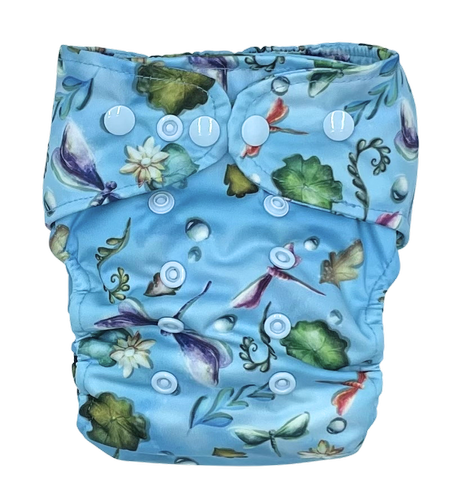 Windel mit Tasche Libellen