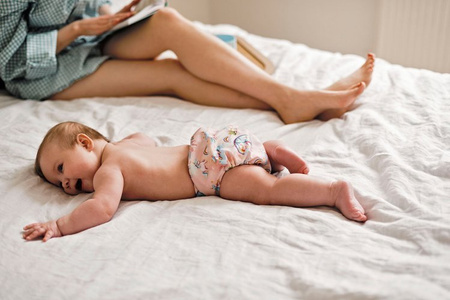 Pocket diaper, one-row snaps, MINI OS 4-11kg UNICORNS