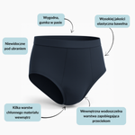 Reusable absorbent underwear for children and teenagers WHITE