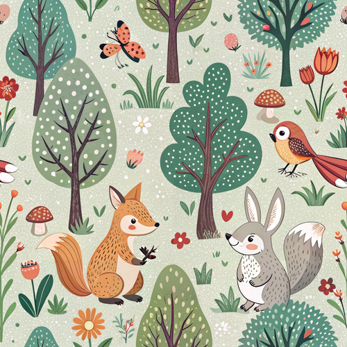 Absorbent Changing mat  Forest Glade