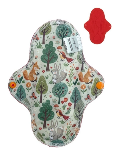 MEDIUM M Cloth Menstrual Pad - Forest Glade