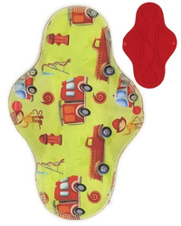 LARGE L Cloth Menstrual Pad - Fireman