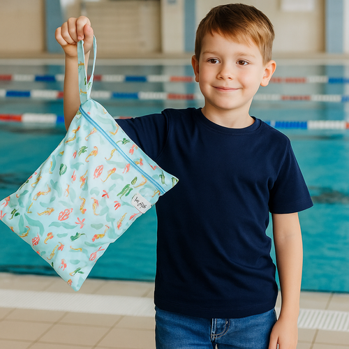 Windelbeutel "Seepferdchen", 42x30cm