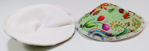 Stilleinlagen geformt, 2 Stück, Blumen