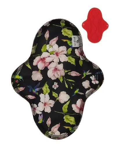 MEDIUM M Cloth Menstrual Pad - HUMMINGBIRDS