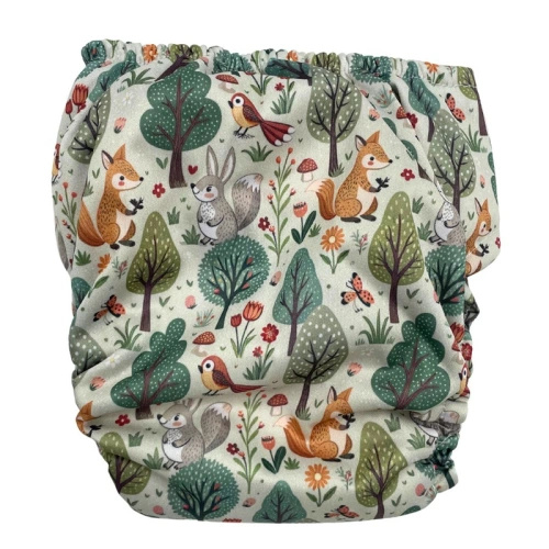 Pocket diaper, double-row snaps, OS, FOREST GLADE
