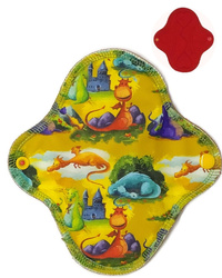 SMALL S Cloth Menstrual Pad - DRAGONS