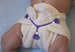 Blue Snappi Diaper Fastener