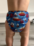 Taschenwindeln, einreihige Druckknöpfe, MINI OS 4-11kg BOOTE