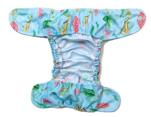 Überhose, einreihige Druckknöpfe Mini OS 4-11kg SEEPFERDCHEN