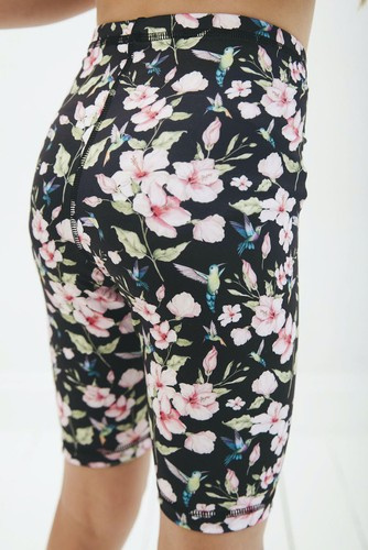 Short Leggings for Kids - Hummingbirds & Flowers