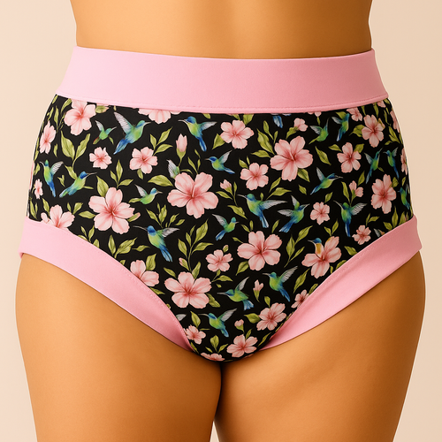 Waterproof Diaper Cover Shorts HUMMINGBIRDS