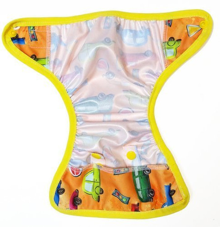 Diaper Cover with elastic piping - Cars newborn 3-8kg