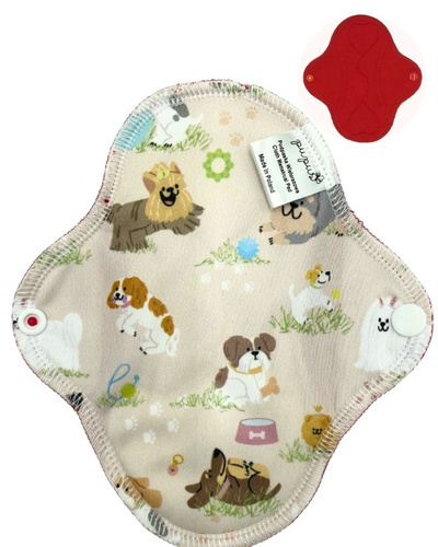 SMALL S Cloth Menstrual Pad - PUPPIES