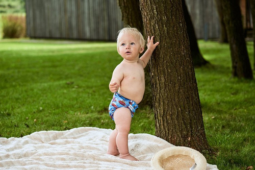 Diaper Cover with elastic piping - BOATS newborn 3-8kg