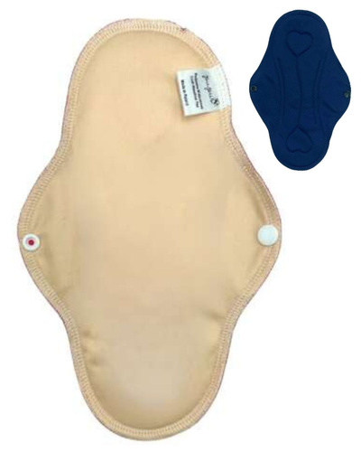 LARGE L Cloth Menstrual Pad - BEIGE