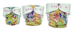 Fitted diaper with PUL & EVO 8-14kg "Butterflies"