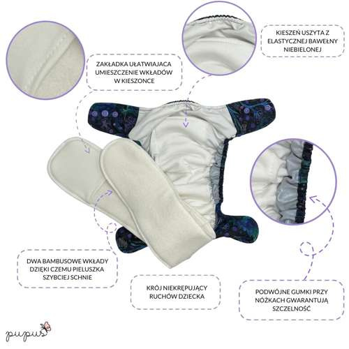 All-in-One Windel (AIO) OS 6-15kg - Drachen