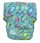 Diaper cover, one-row snaps Mini OS 4-11kg DJ BOBO