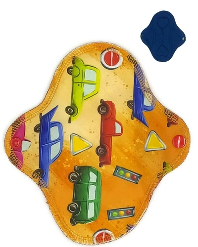 KLEINE S Stoffbinde für Damen - AUTOS