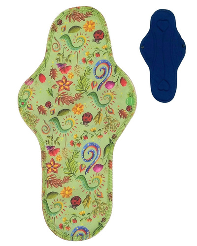 NIGHT Cloth Menstrual Pad - FLOWERS