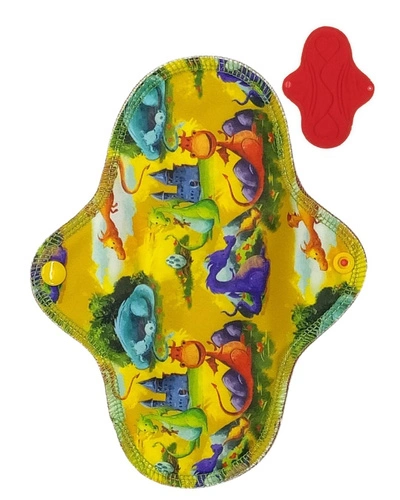 MEDIUM M Cloth Menstrual Pad - DRAGONS