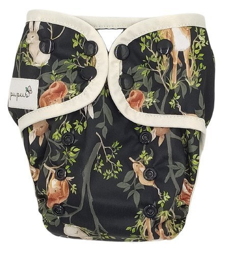 Diaper Cover with elastic piping - NIGHT IN THE FOREST XL 10-20kg