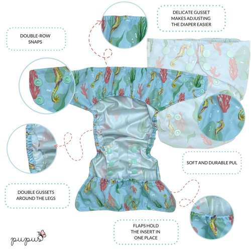 Diaper cover DINOSAURUS 5-15 kg