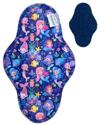 LARGE L Cloth Menstrual Pad - MERMAIDS