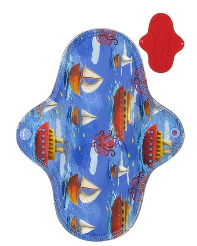 MEDIUM M Cloth Menstrual Pad - BOATS