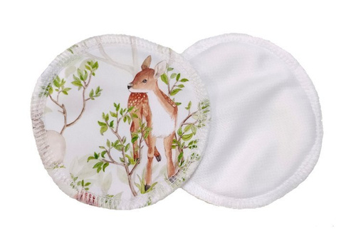 Wiederverwendbare Stilleinlagen, Bambus + Coolmax, 2 Stück, Tag im Wald