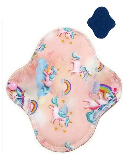 SMALL S Cloth Menstrual Pad - UNICORNS