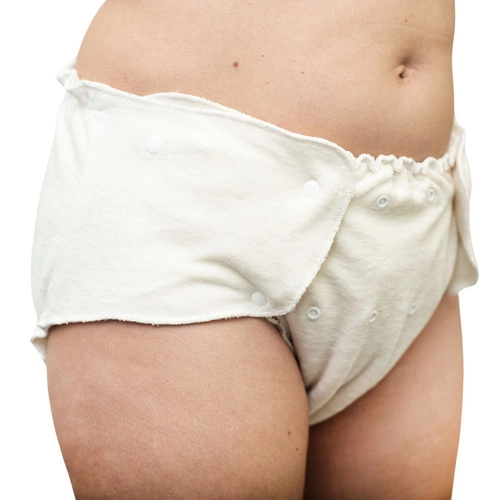 Reusable fitted diaper for adults, very absorbent 