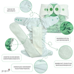 Fitted diaper with PUL & EVO 8-14kg "Cars"