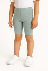 Short Leggings for Kids - Sage Mint