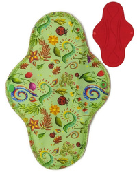 LARGE L Cloth Menstrual Pad - FLOWERS