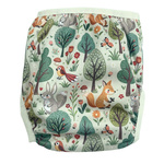 Diaper Cover with elastic piping Forest Glade
