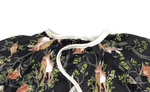 Long sleeved bib, waterproof, with built-in pocket bag In the NIGHT IN THE FOREST