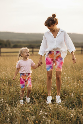 Short Leggings for Kids - Aquarelle