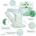 Fitted diaper with PUL & EVO "I feel green"