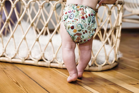 Diaper cover FLOWERS  5-15 kg with VELCRO