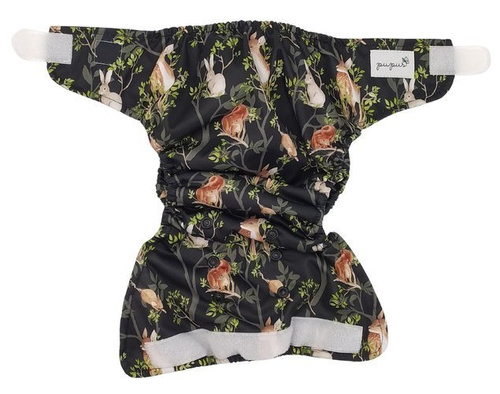 Pocket diaper NIGHT IN THE FOREST 5-15kg - velcro