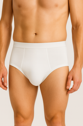 Men's absorbent underwear WHITE