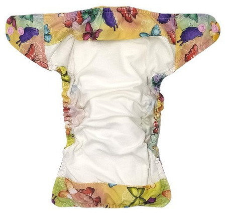 Windel mit Tasche für Neugeborene 3-7kg - Schmetterlinge