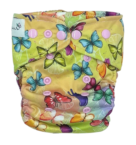 Pocket diaper BUTTERFLIES