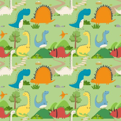 Profiled Breast Pads, 2pcs, DINOSAURUS