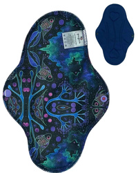 LARGE L Cloth Menstrual Pad - NEON SPLASH