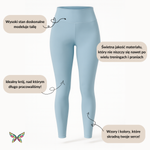 Kurze Leggings mit hohem Bund - Rosenblüte