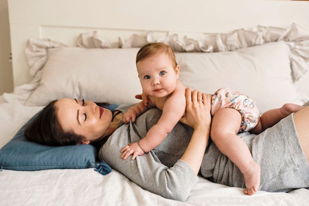 Pocket diaper, one-row snaps, MINI OS 4-11kg UNICORNS