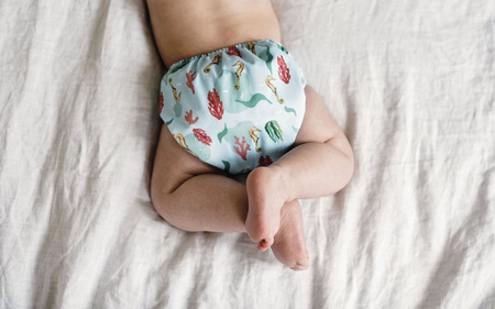 Windel mit Tasche MINI OS 4-11kg Seepferdchen